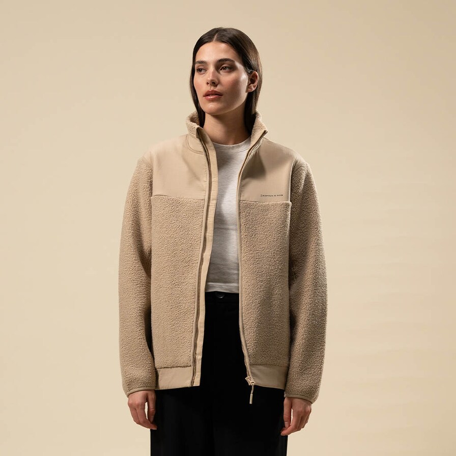 Teddy Fleece Jacket, Teddy Fleece Jacket Sandstone, Sandstone, Afbeelding 4 van 12