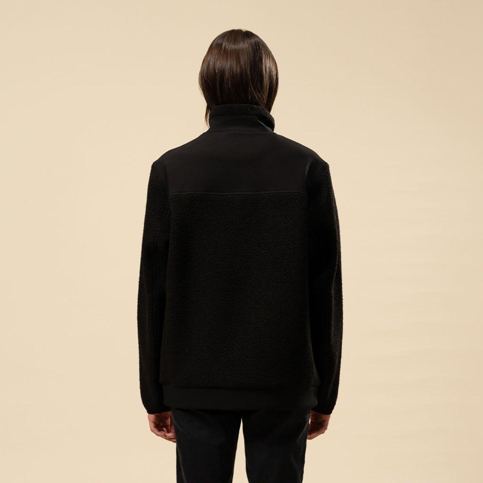 Teddy Fleece Jacket, Teddy Fleece Jacket Midnight Black, Zwart, Afbeelding 6 van 12