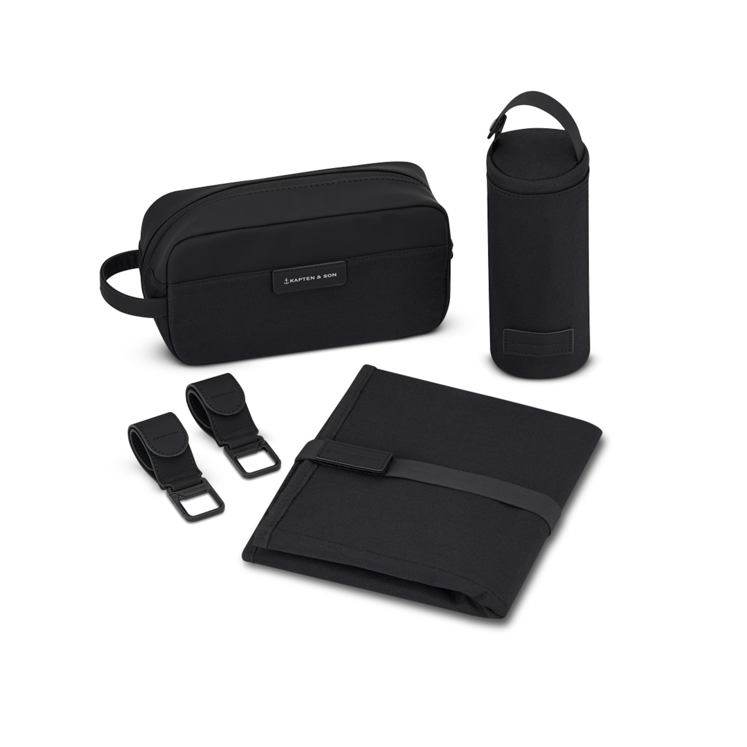 Bergen Pro Diaper Backpack Set All Black