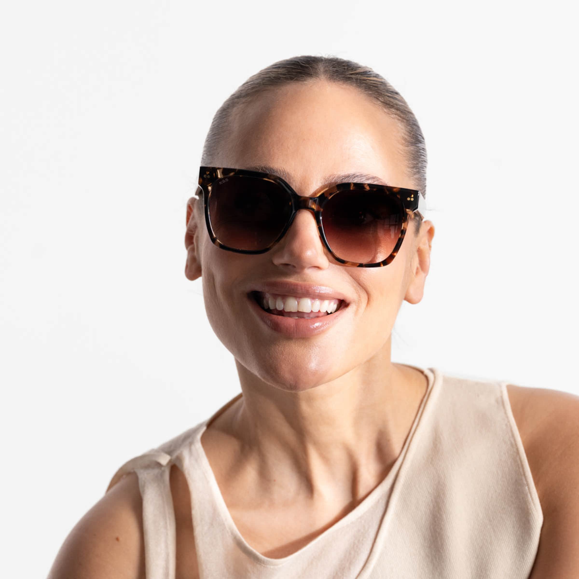 Siena Small Crystal Tortoise Brown