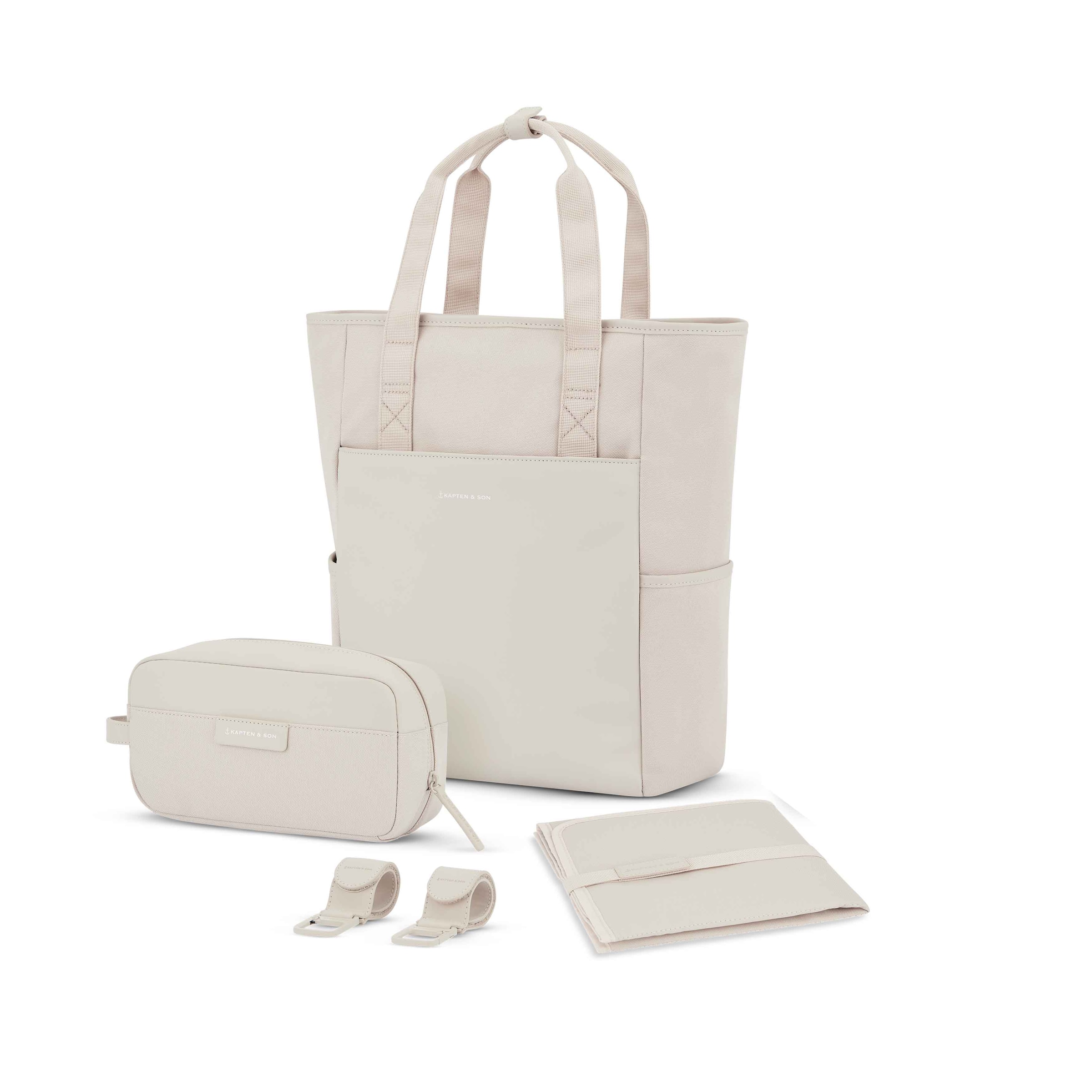 Lindby Diaper Backpack Set Sandstone