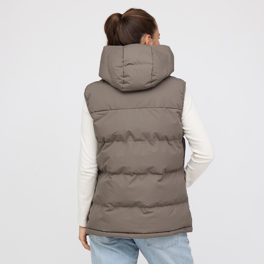 Puffer Vest, Puffer Vest Taupe Taupe, Bild 4 von 11
