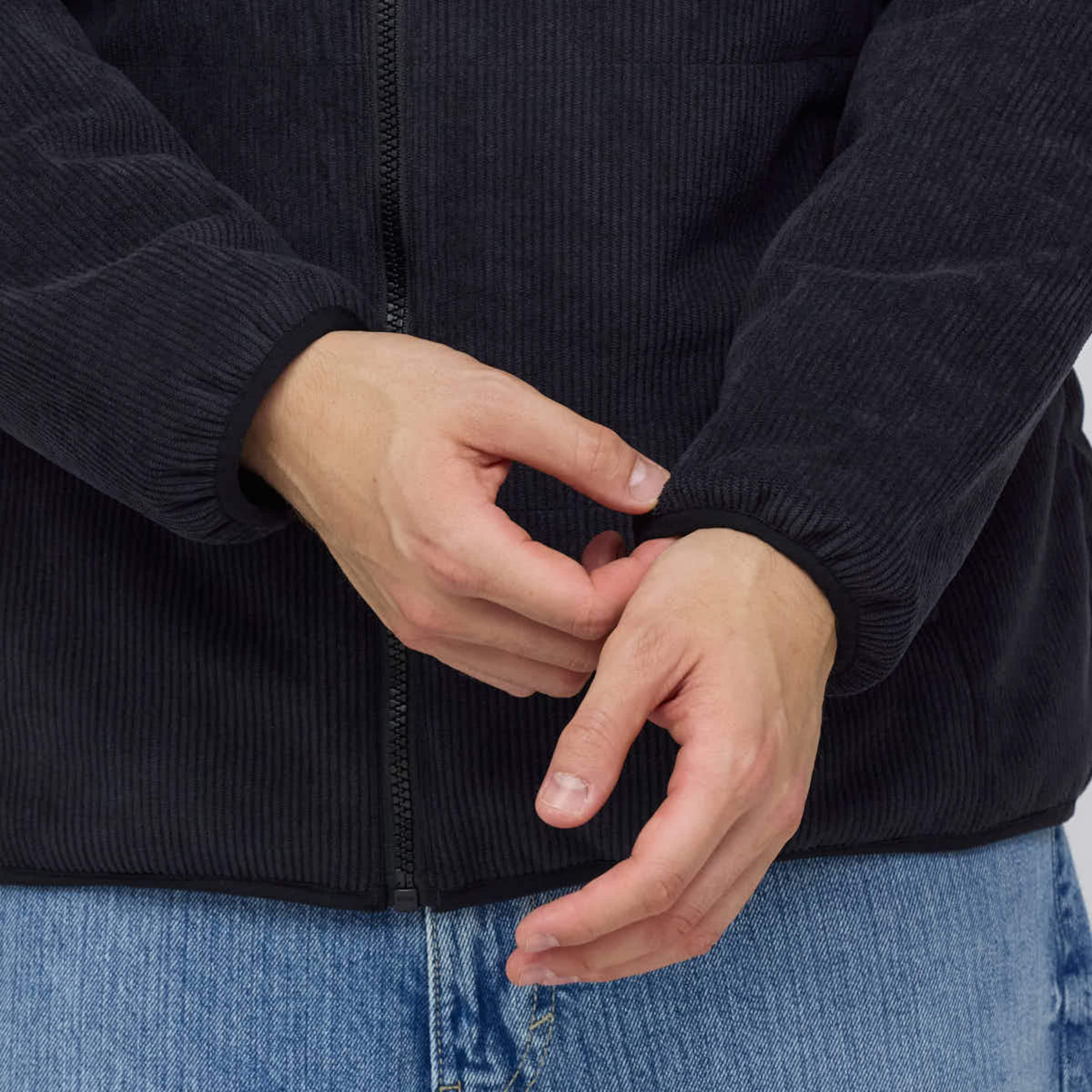 Puffer Jacket Cord All Black