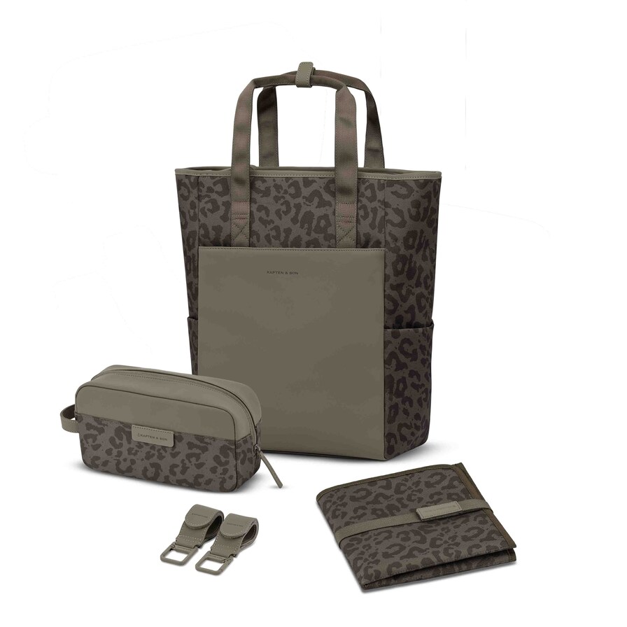 Lindby Pro Diaper, Lindby Pro Diaper Backpack Set Leo Dark Brown Braun, Bild 1 von 14
