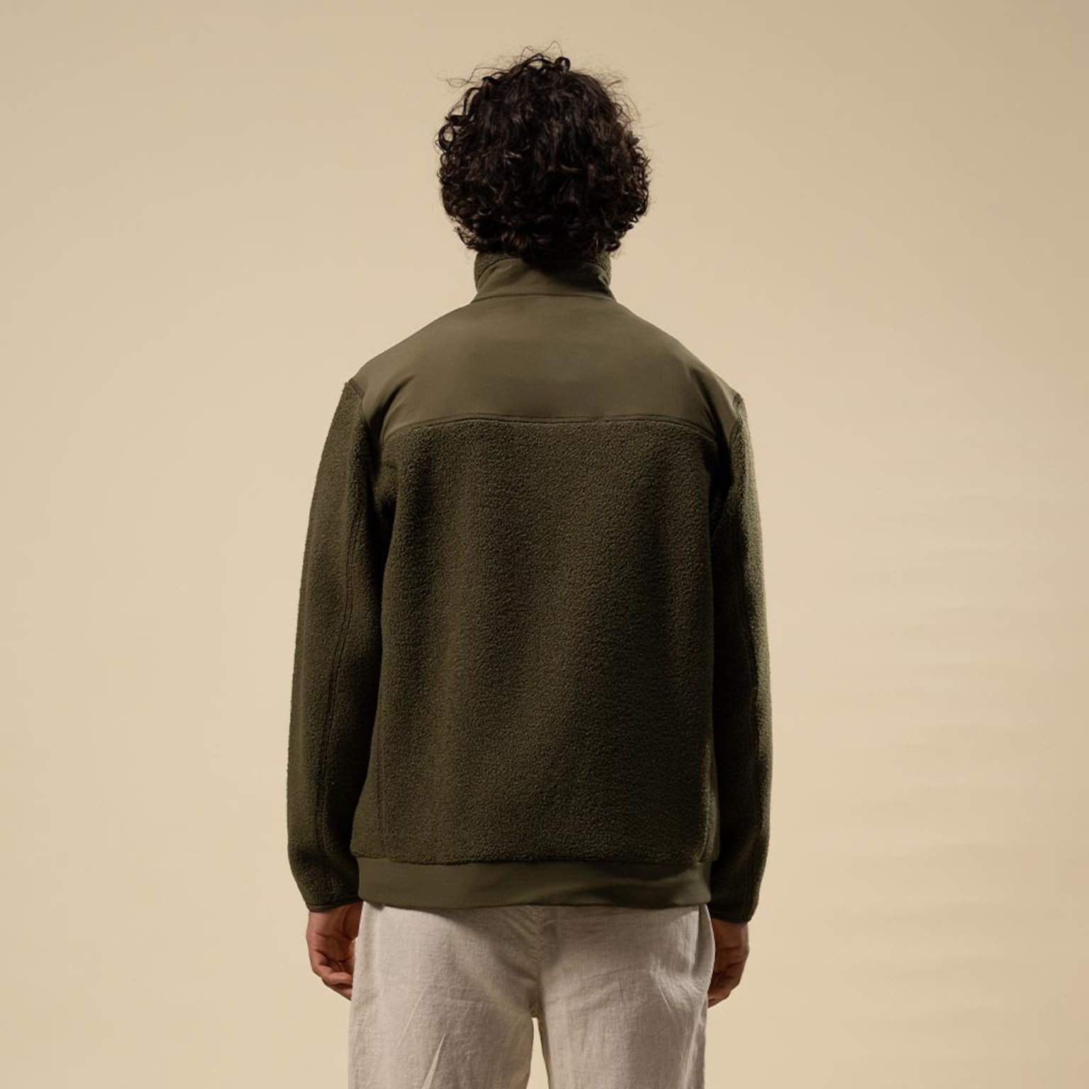 Teddy Fleece Jacket, Teddy Fleece Jacket Forest Green, Groen, Afbeelding 6 van 12