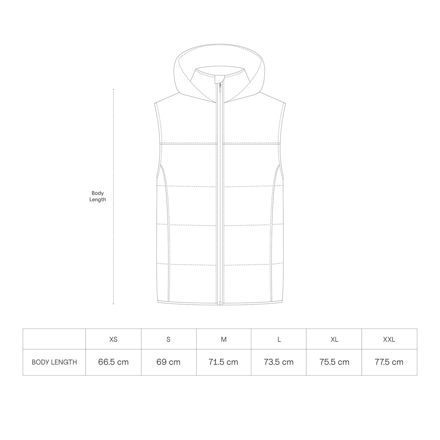 Puffer Vest, Puffer Vest All Black Schwarz, Bild 11 von 11