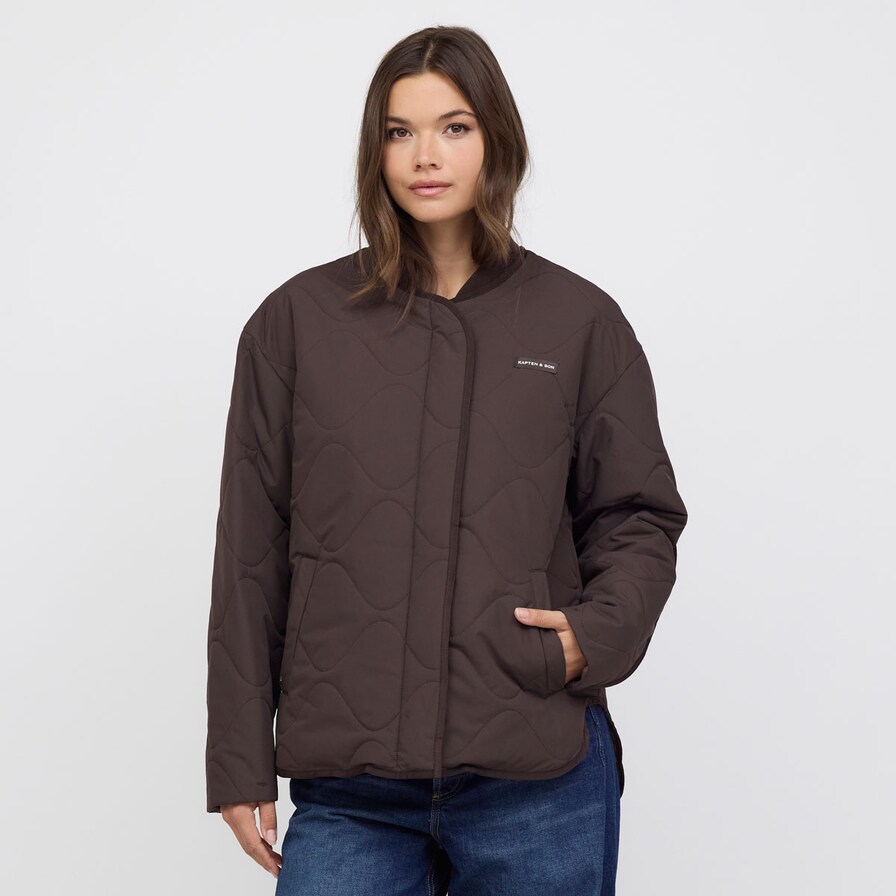 Reversible Bomber Puffer Jacket, Reversible Bomber Puffer Jacket Chocolate Brown/Leo Dunkelbraun, Bild 3 von 13