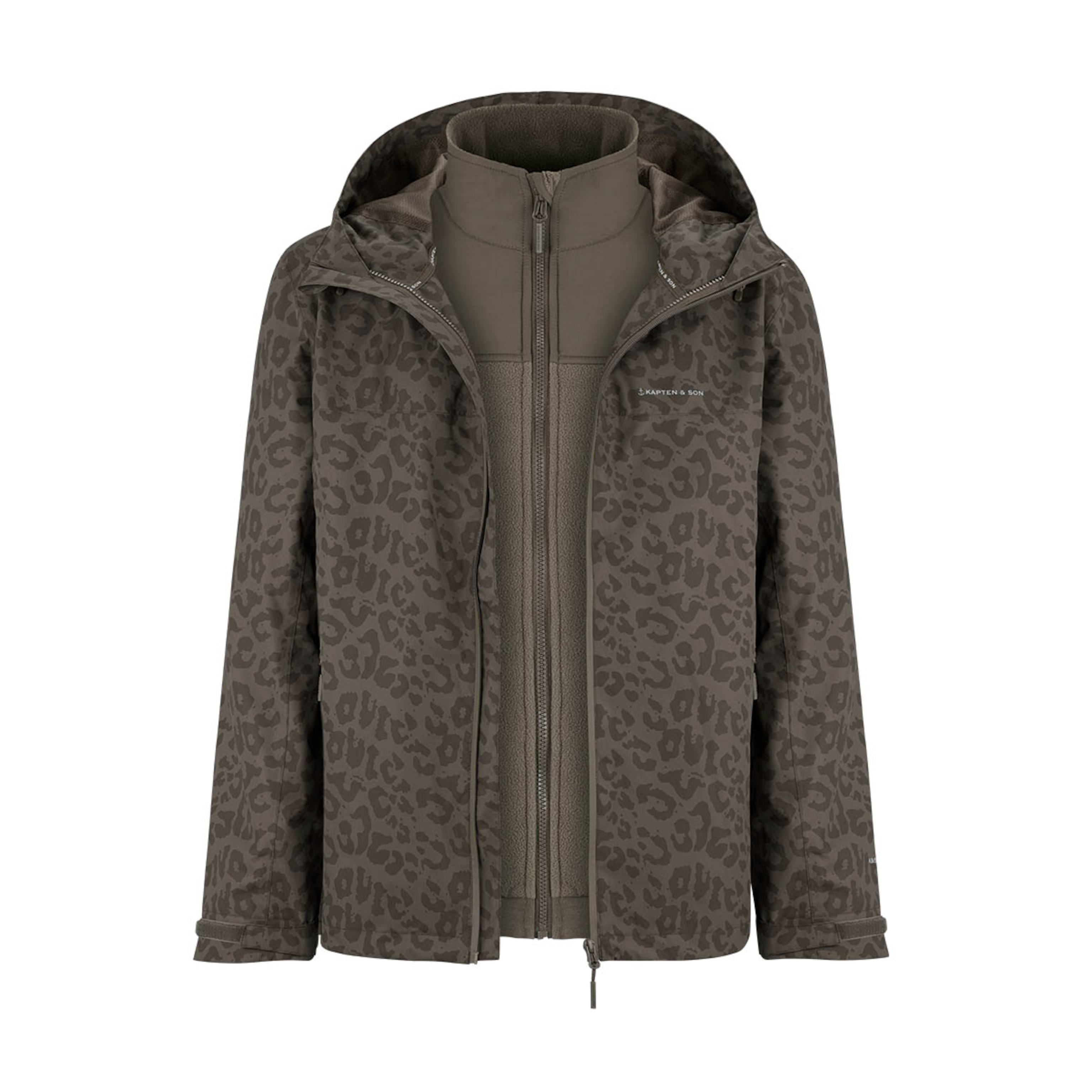 Niet geselecteerd, Everyday 3in1 Rain Jacket, Everyday 3in1 Rain Jacket Leo Dark Brown, Bruin