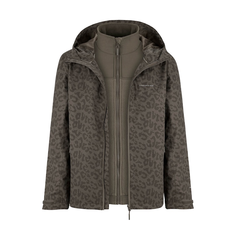 Everyday 3in1 Rain Jacket, Everyday 3in1 Rain Jacket Leo Dark Brown, Marrón
