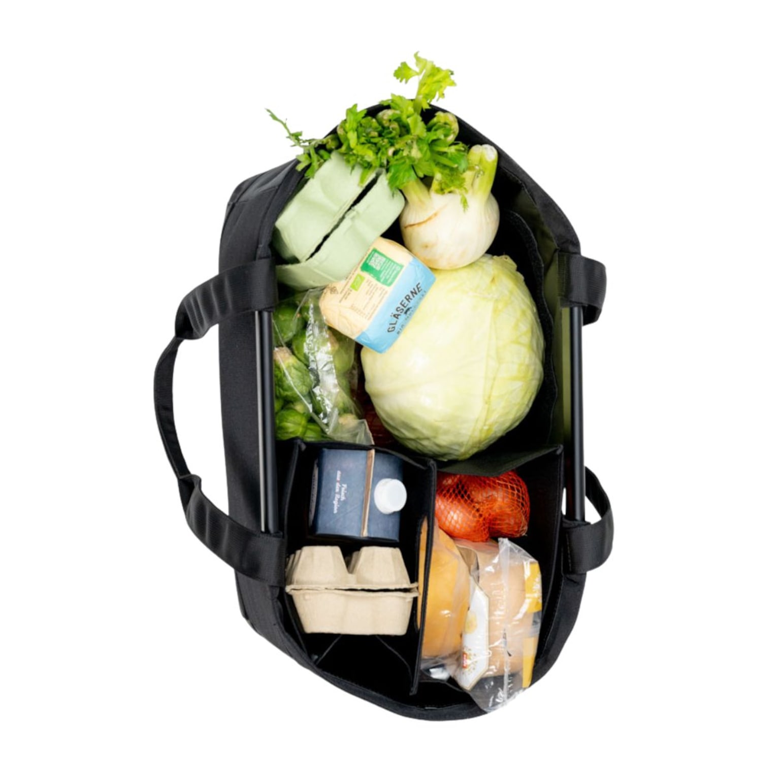 Vaasa Shopping Basket, Vaasa Shopping Basket All Black Schwarz, Bild 11 von 13