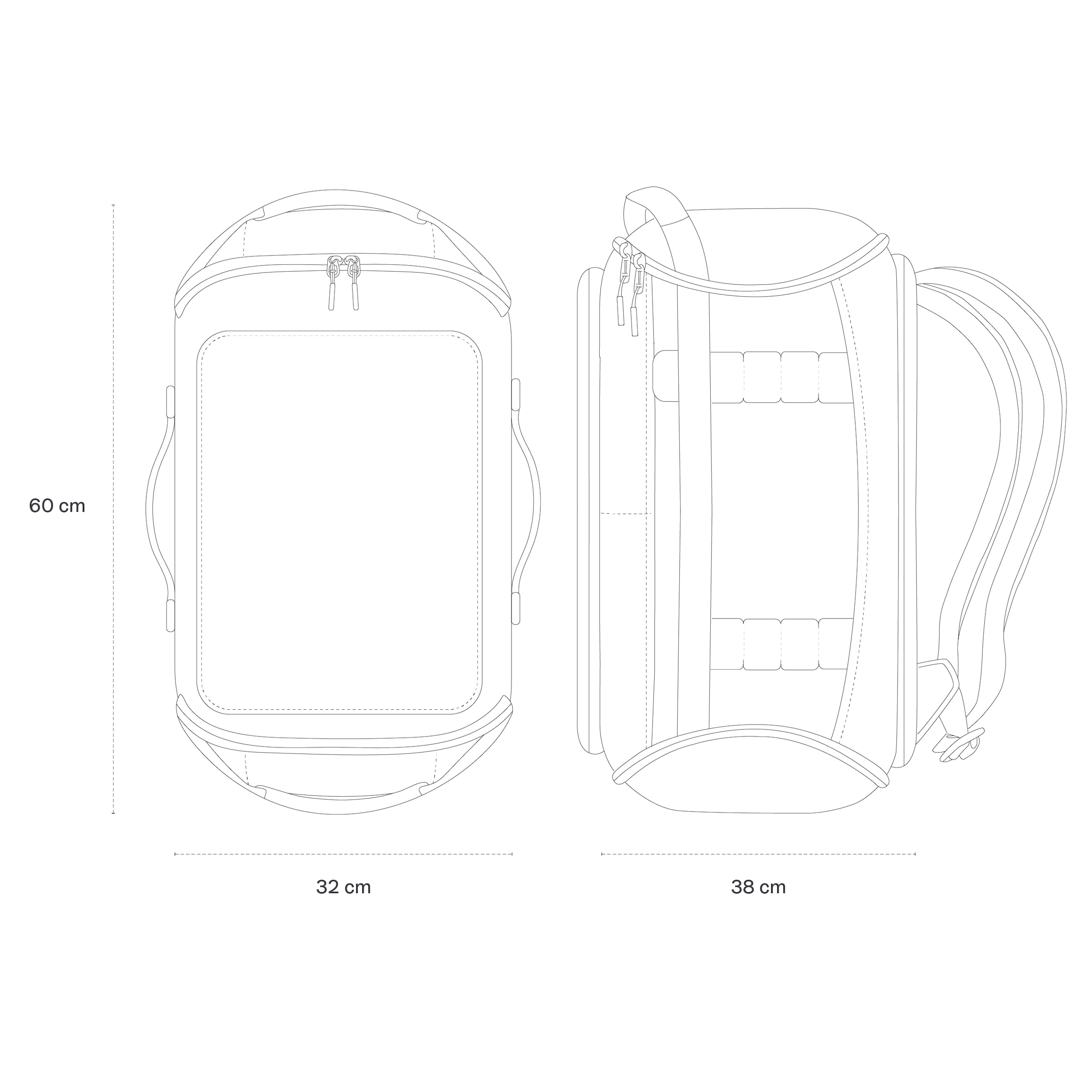 Lisbon Duffle Backpack Large Sandstone 