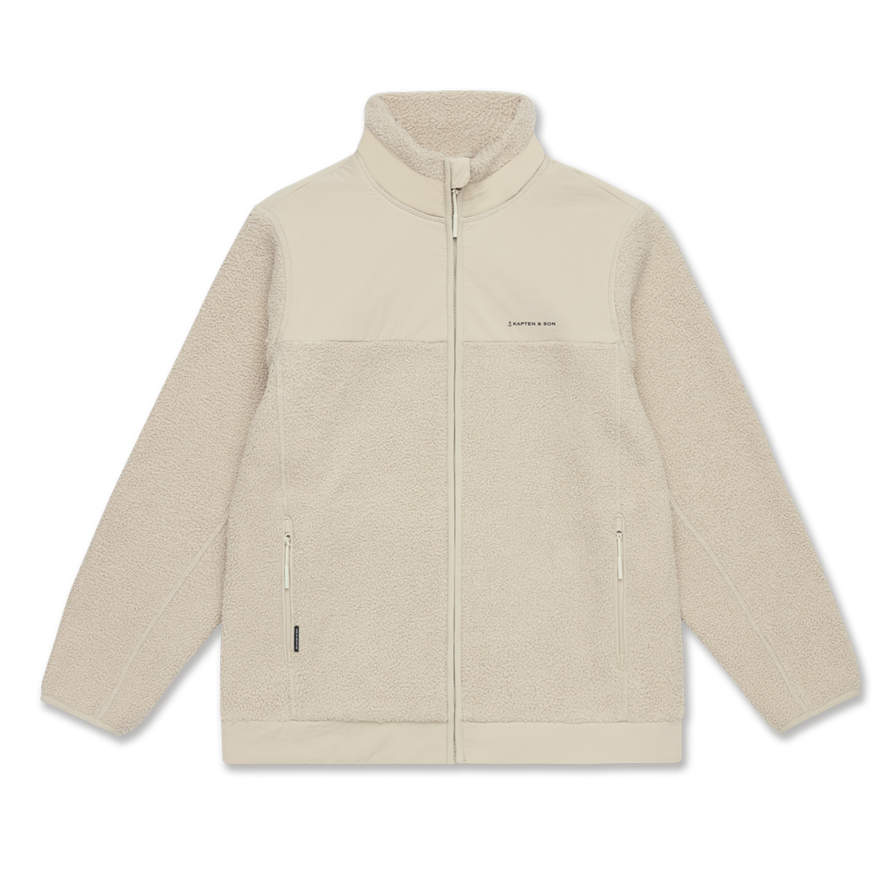 Niet geselecteerd, Teddy Fleece Jacket, Teddy Fleece Jacket Sandstone, Sandstone
