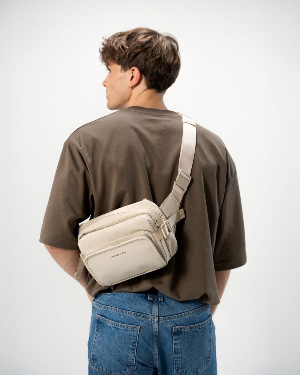 Lisbon Crossbody, Lisbon Crossbody Sandstone, Crème, Afbeelding 3 van 10