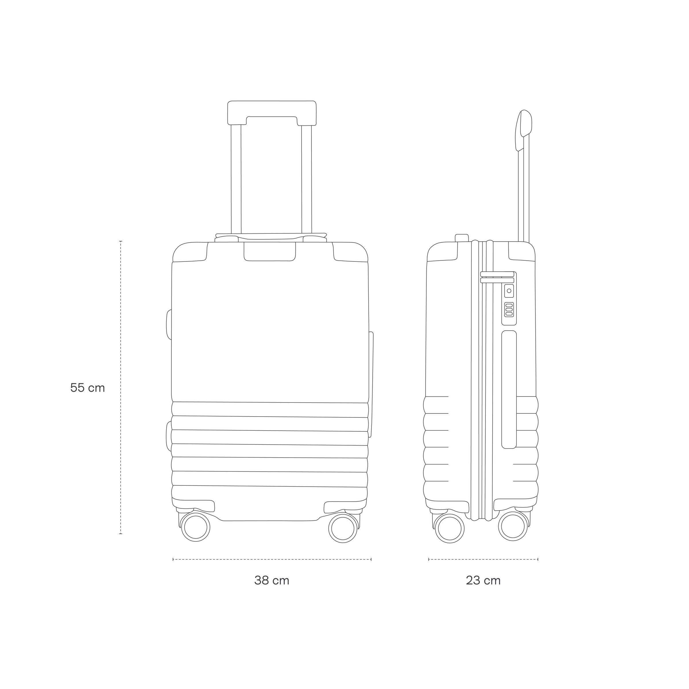 Heathrow Aluminium Cabin Silver