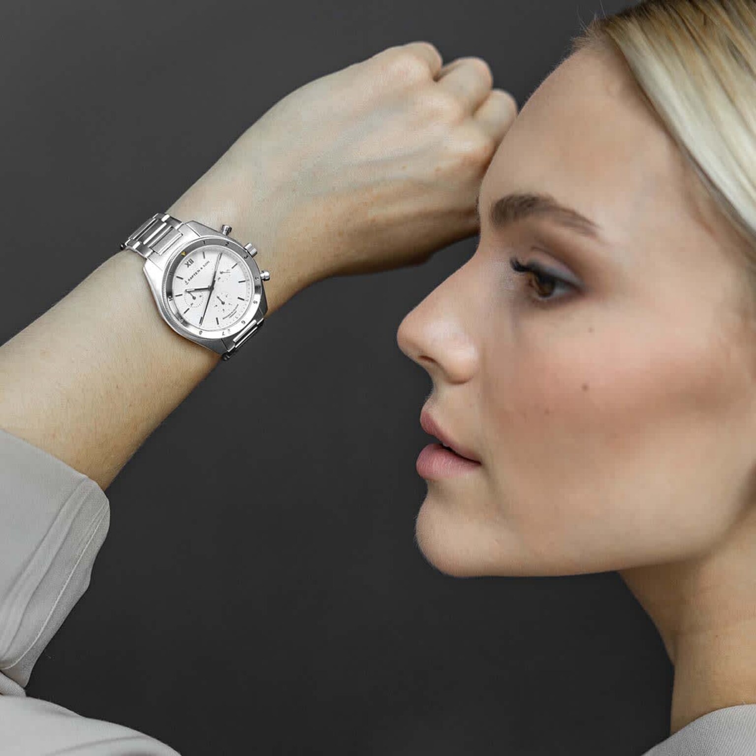 Rise Small, Rise Small Silver Steel, Argento, Immagine 2 di 5