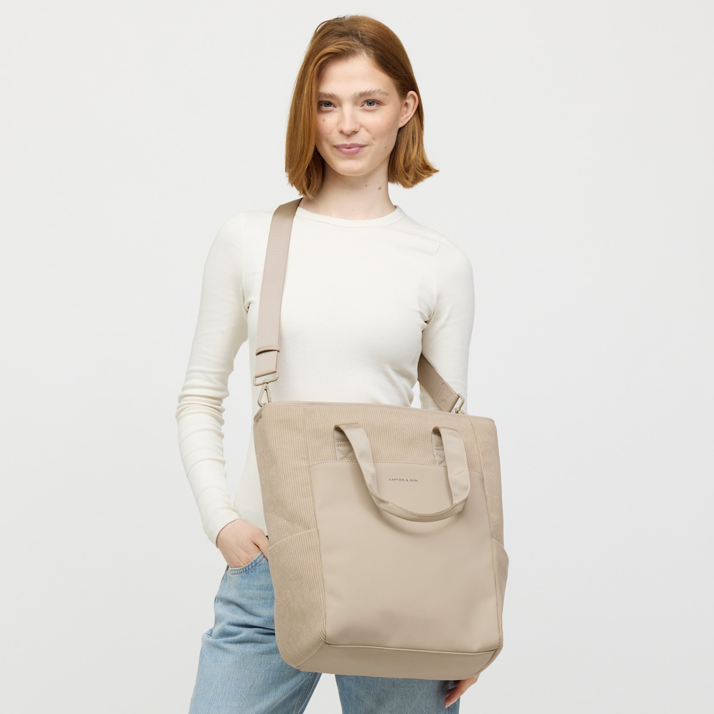 Lindby Pro Cord Dusty Sand