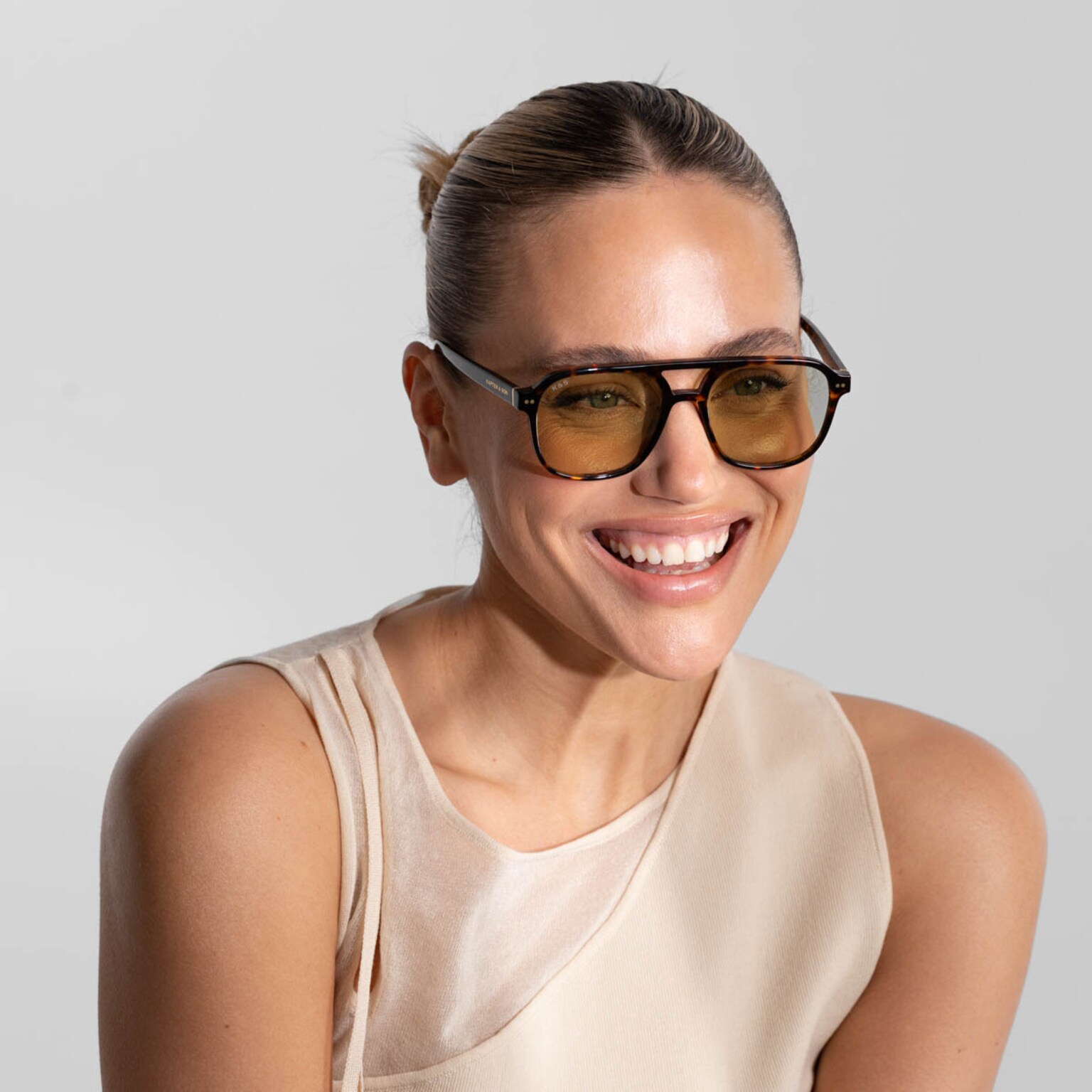Zurich Oversize Small, Zurich Oversize Small Dark Tortoise Green, Tortoise, Afbeelding 2 van 6