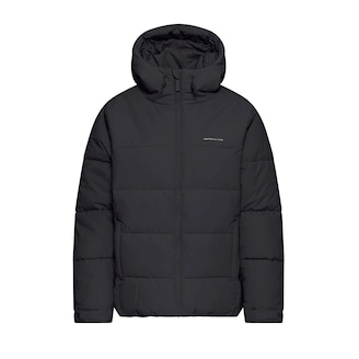 Short Winter Puffer Jacket, Short Winter Puffer Jacket All Black Schwarz