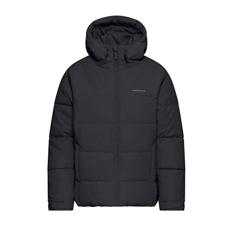 Short Winter Puffer Jacket All Black