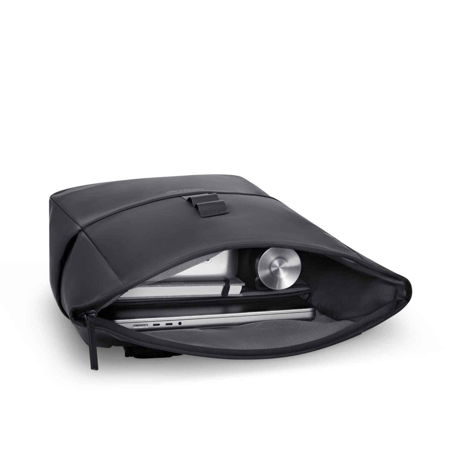 Lund, Lund Sleek Full PU All Black, Zwart, Afbeelding 7 van 9