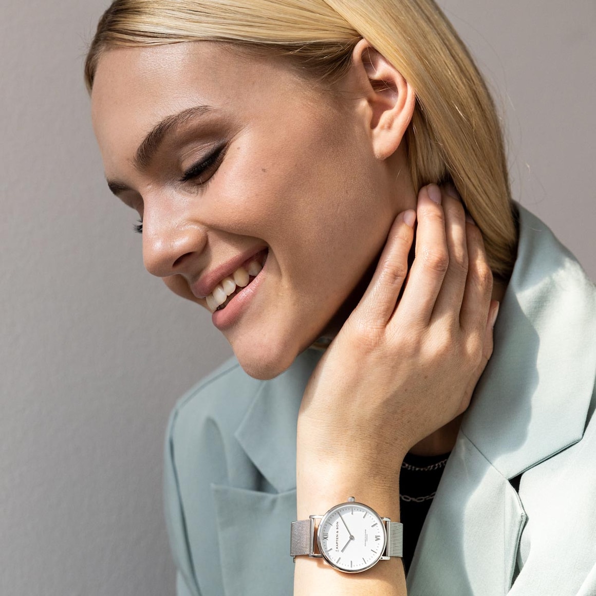 Campus Small Silver Mesh Watches Jewellery Kapten Son