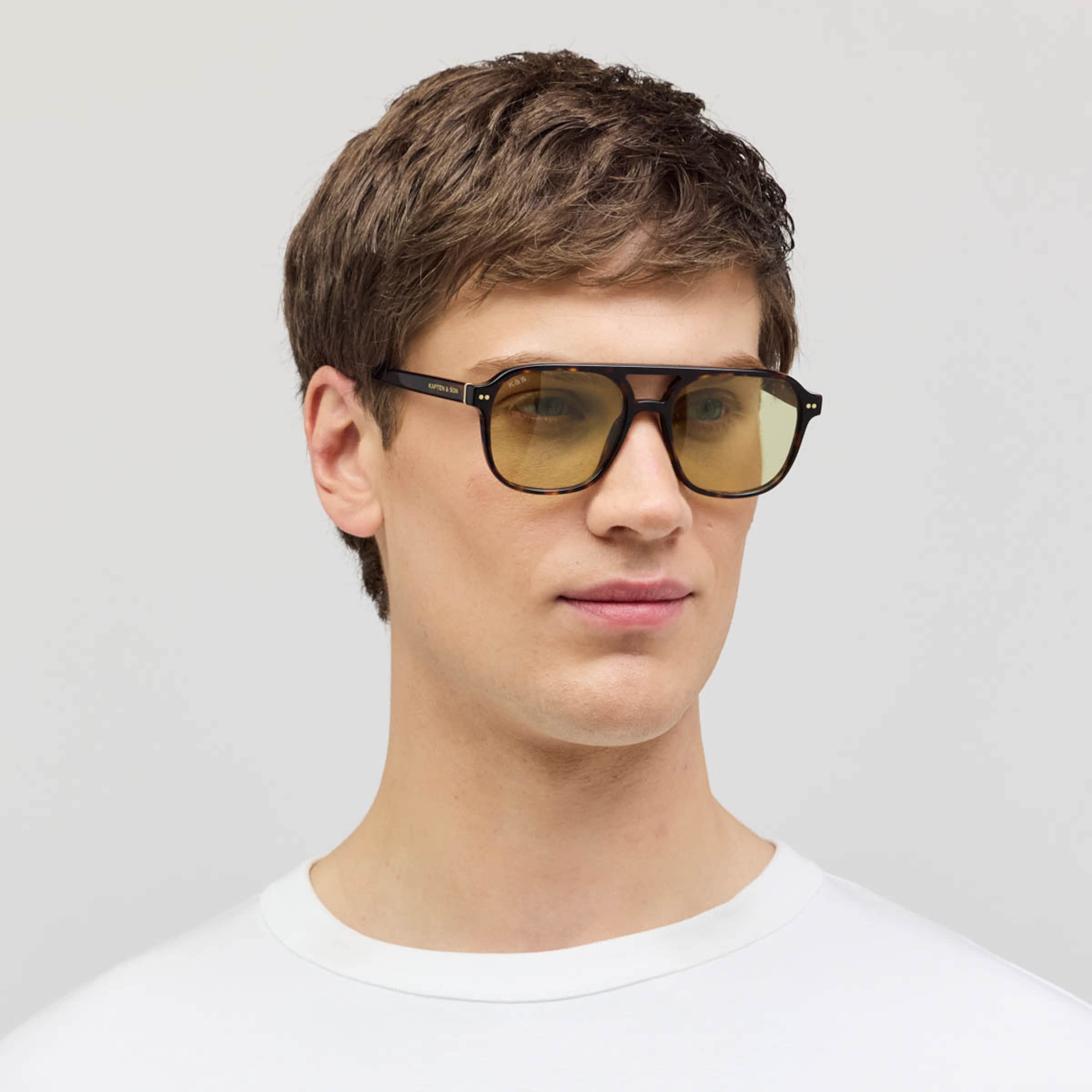 Zurich Oversize Small Dark Tortoise Green