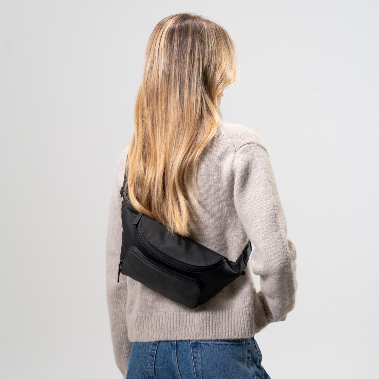 Bali Crossbody, Bali Crossbody All Black by Mariefeandjakesnow, Zwart, Afbeelding 3 van 11