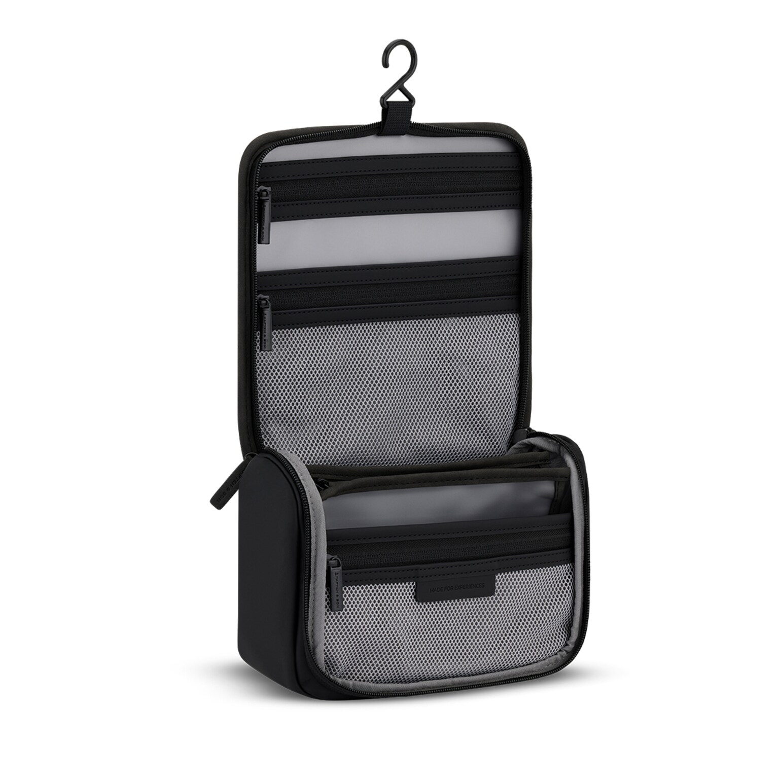 Bali Washbag, Bali Washbag All Black  by Mariefeandjakesnow, Zwart, Afbeelding 4 van 8