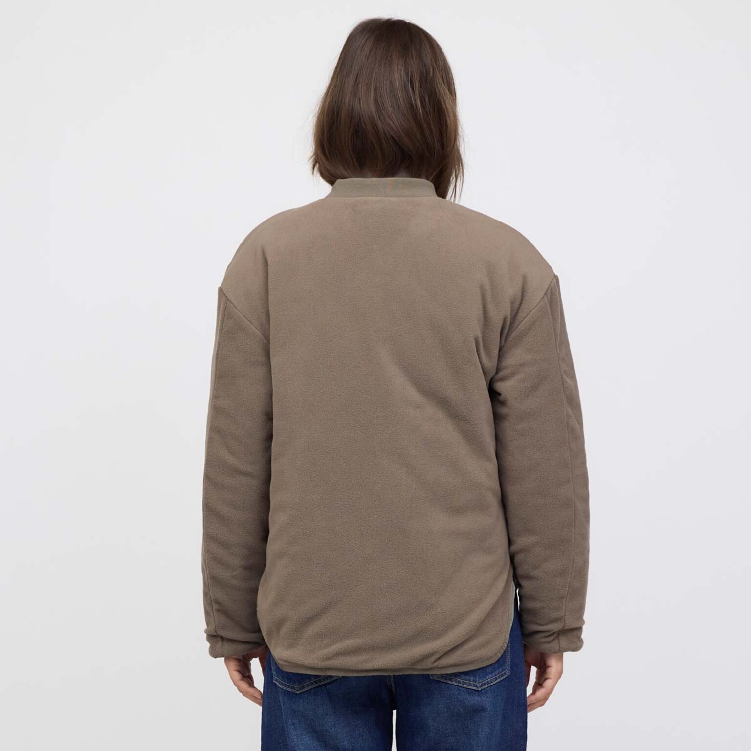 Reversible Bomber Puffer Jacket, Reversible Bomber Puffer Jacket Taupe/Fleece Taupe, Bild 8 von 13