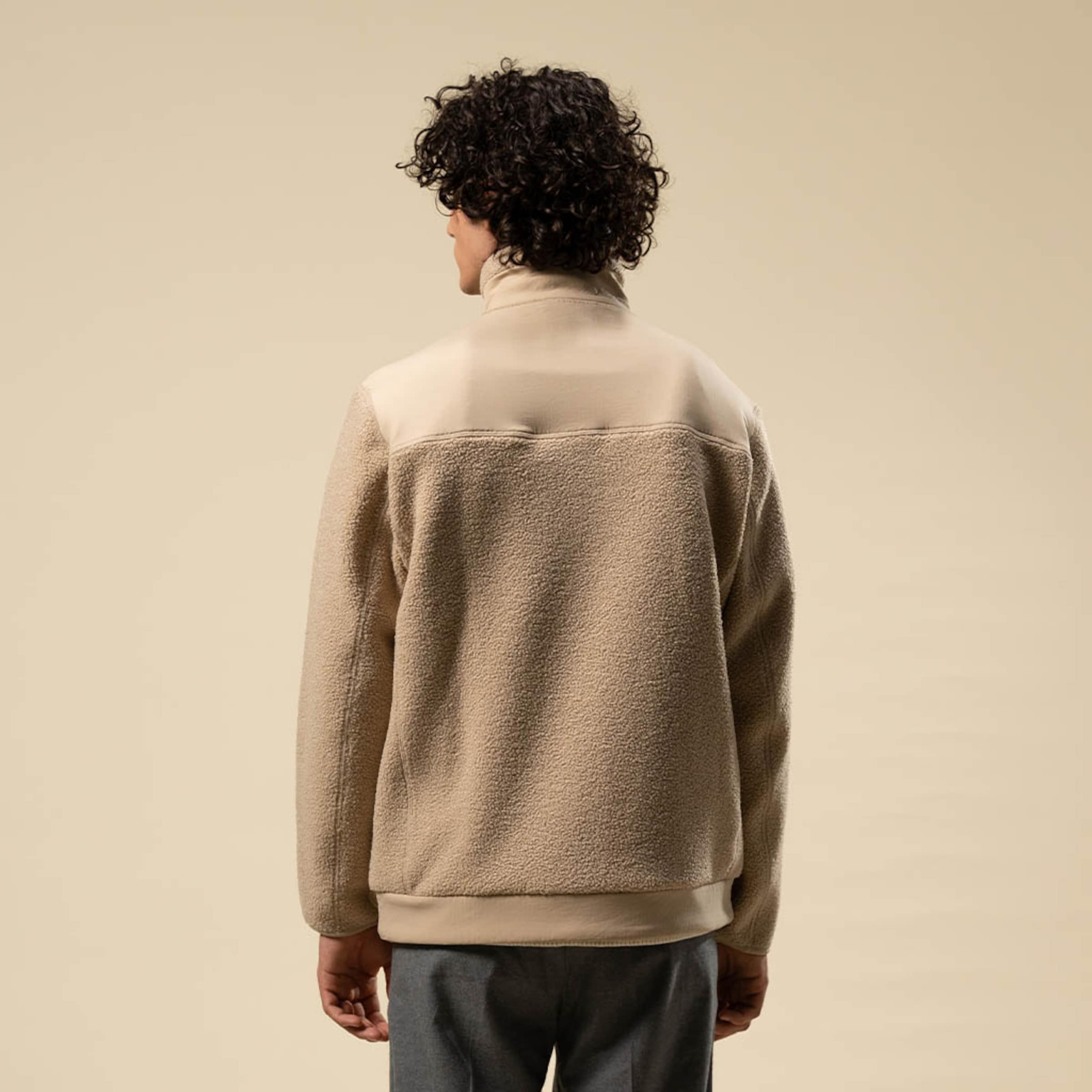 Teddy Fleece Jacket Sandstone