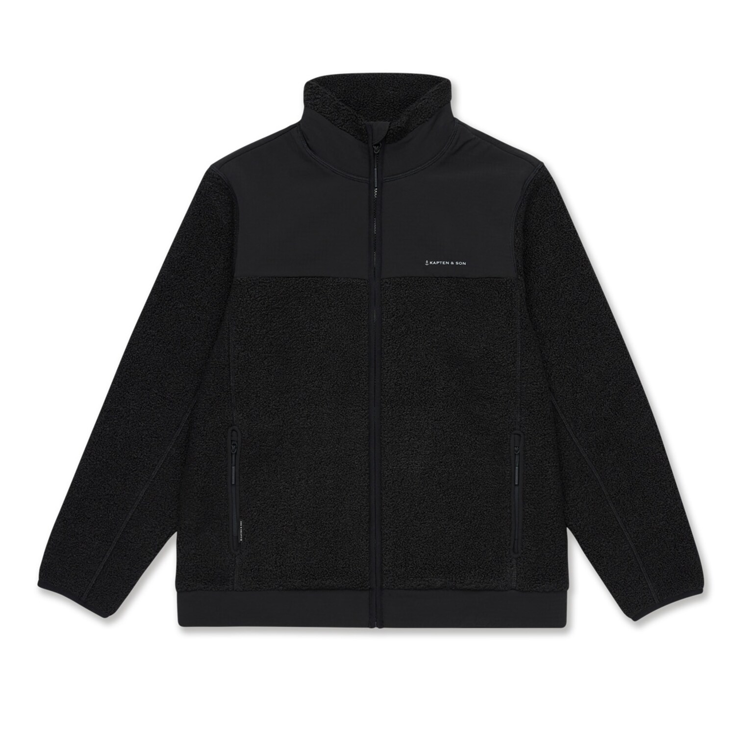 Teddy Fleece Jacket, Teddy Fleece Jacket Midnight Black, Zwart, Afbeelding 1 van 12
