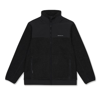 Teddy Fleece Jacket, Teddy Fleece Jacket Midnight Black, Zwart