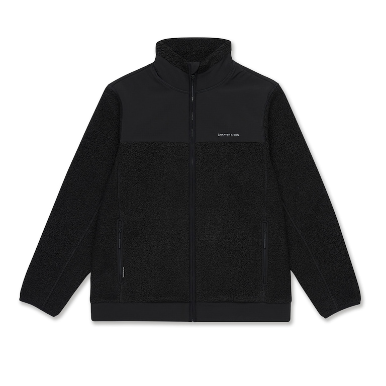 Teddy Fleece Jacket, Teddy Fleece Jacket Midnight Black, Negro