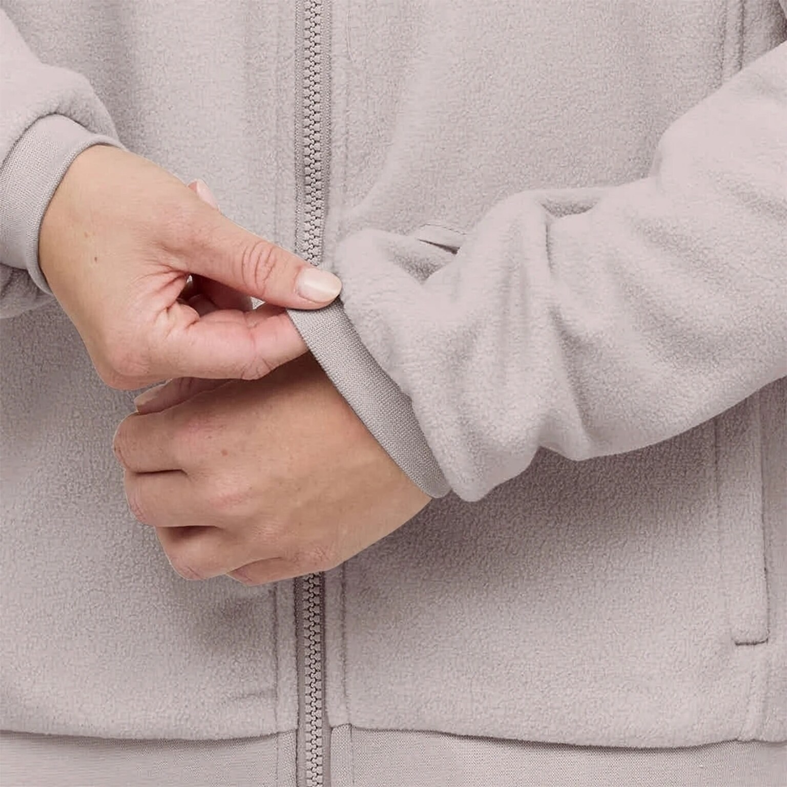 Light Fleece Jacket, Light Fleece Jacket Muted Rose Muted Rose, Bild 7 von 8