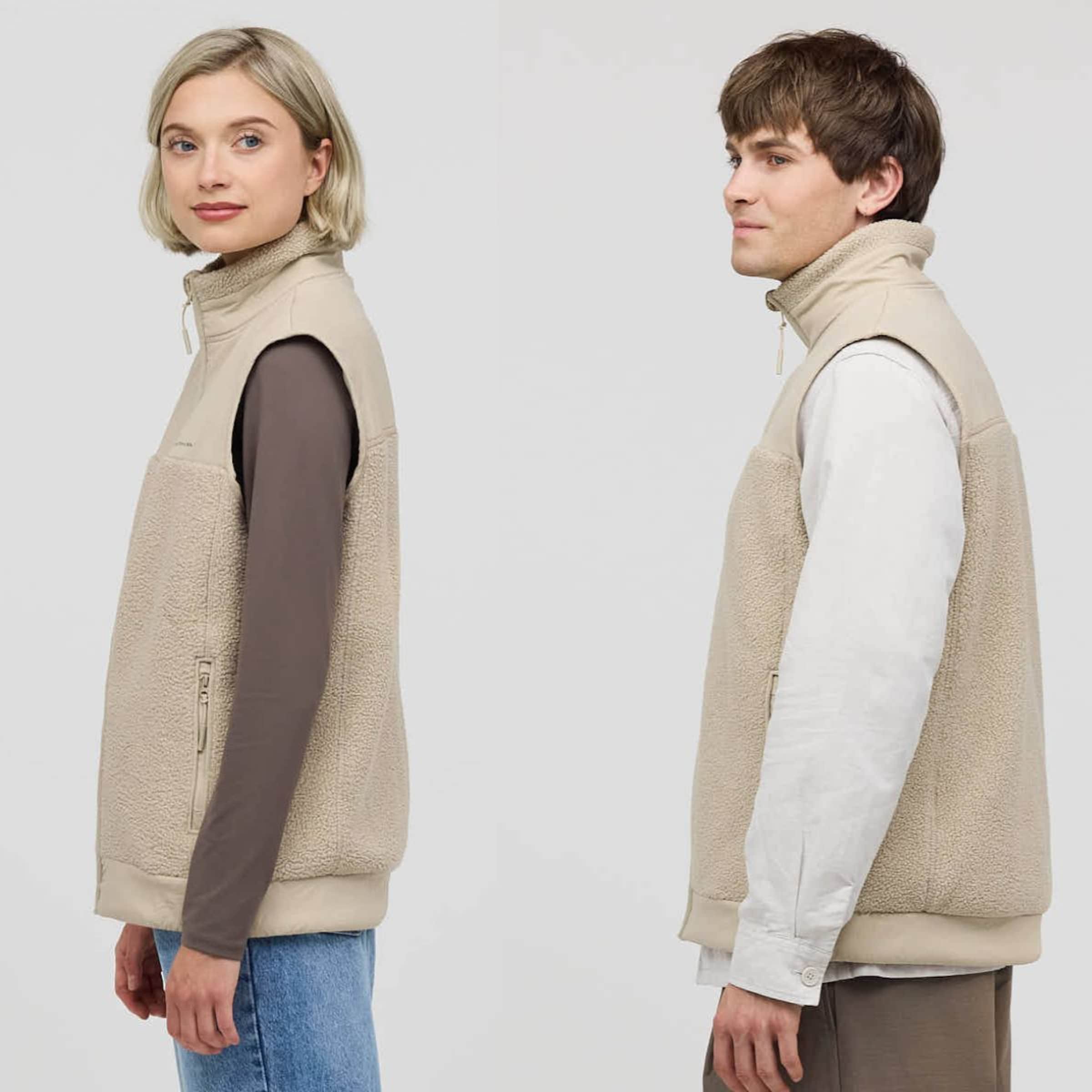 Teddy Fleece Vest Sandstone