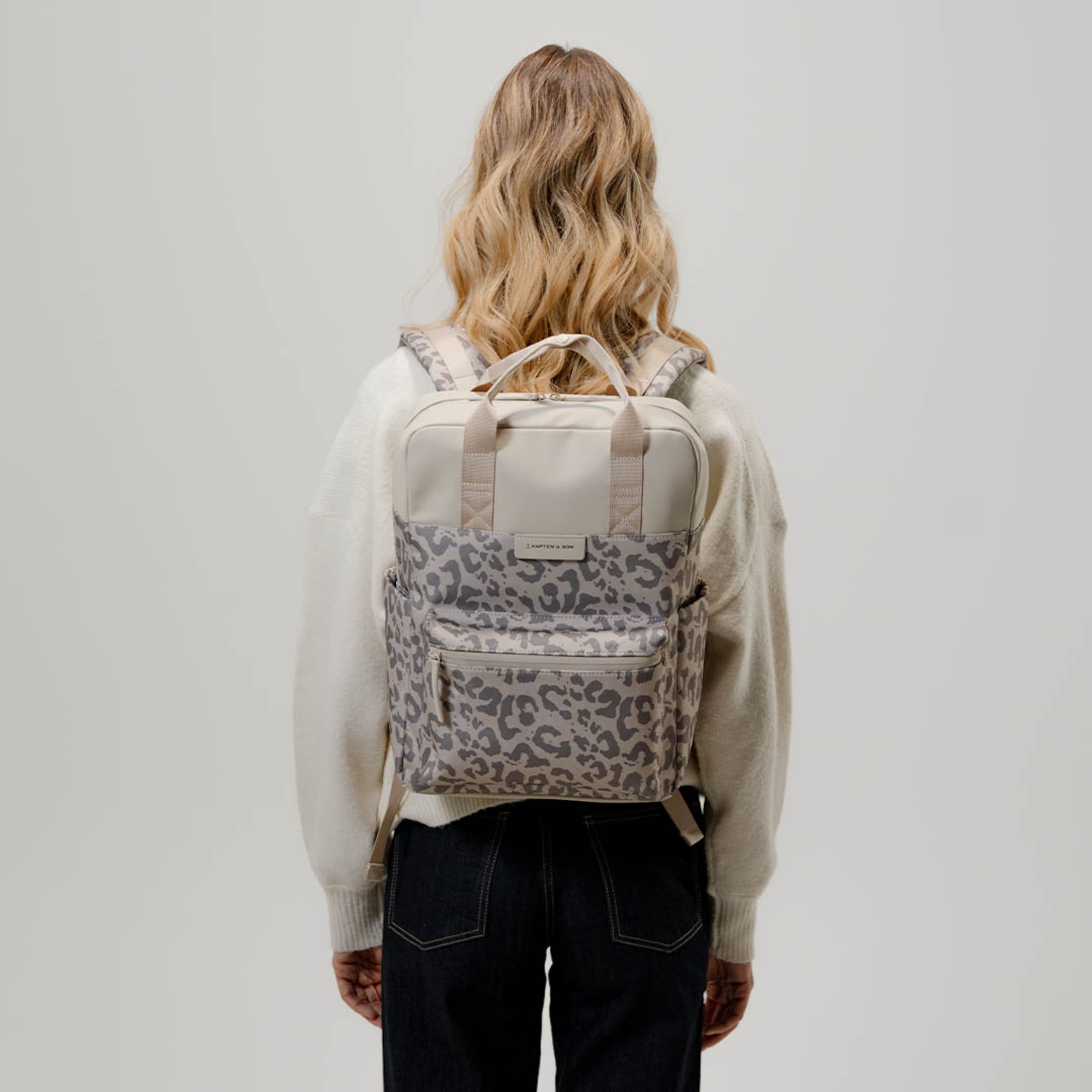 Bergen Pro Diaper Backpack Set Leo Sandstone