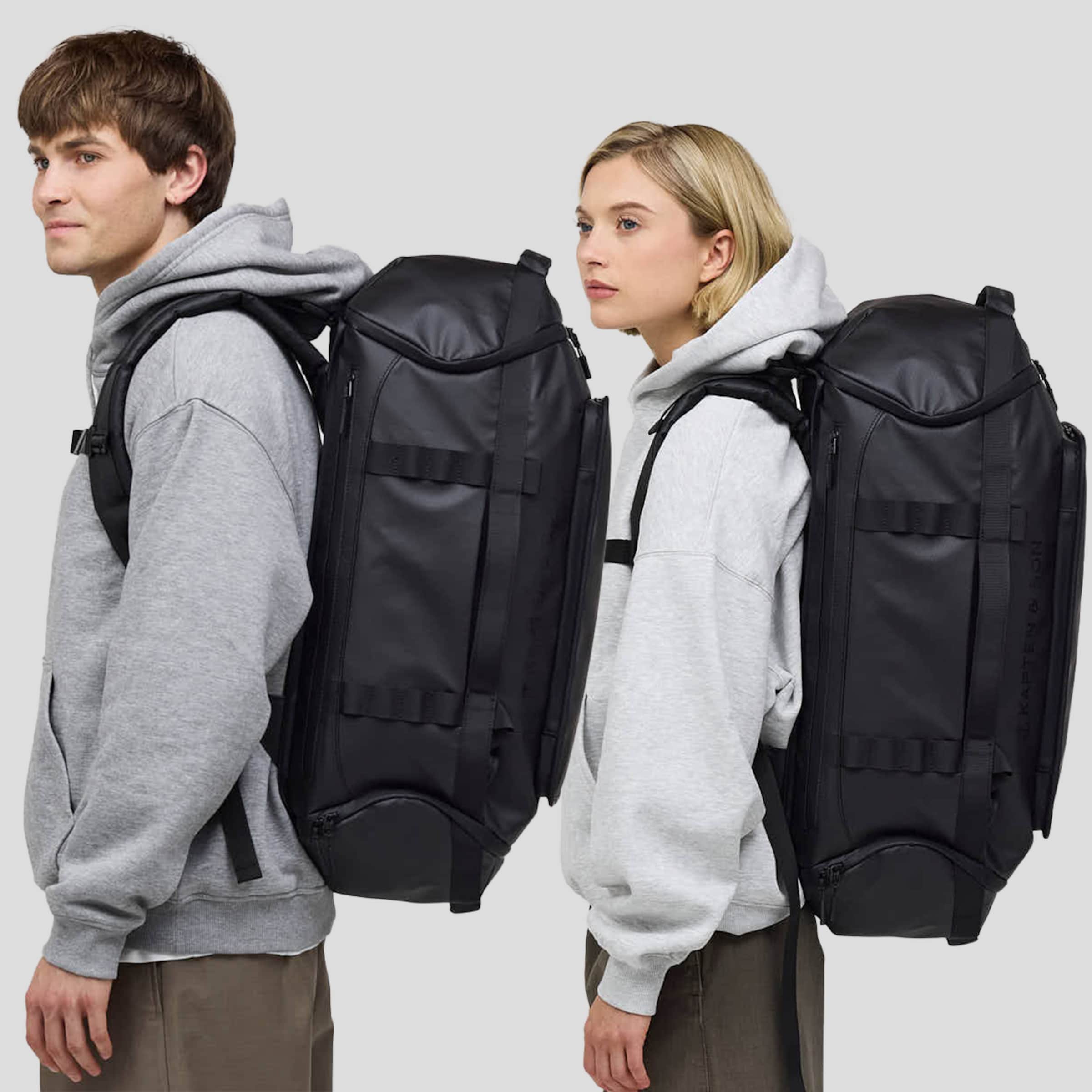 Lisbon Duffle Backpack Large All Black 