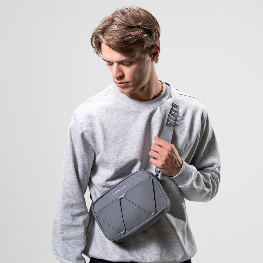 Banff Chest Bag, Banff Crossbody Stone Grey, Grijs, Afbeelding 2 van 10
