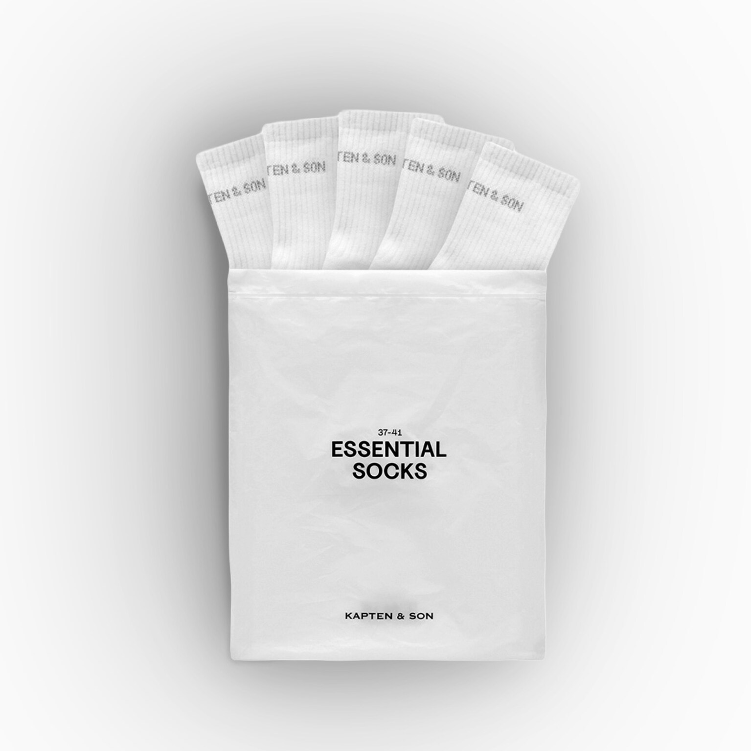 Essential Socks, 5er Pack Essential Socks, White, Image 3 of 6