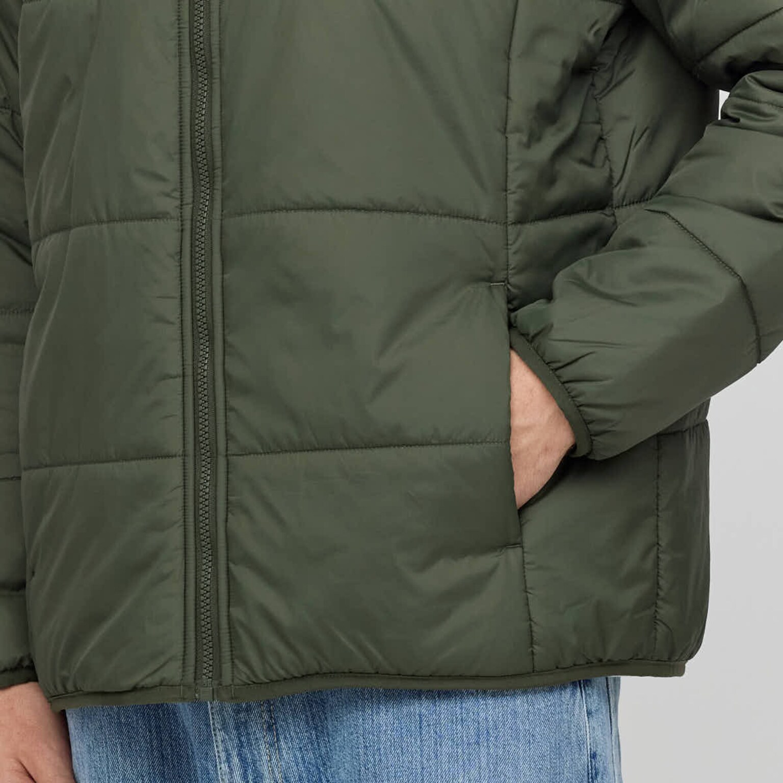 Puffer Jacket, Puffer Jacket Olive, Groen, Afbeelding 6 van 7