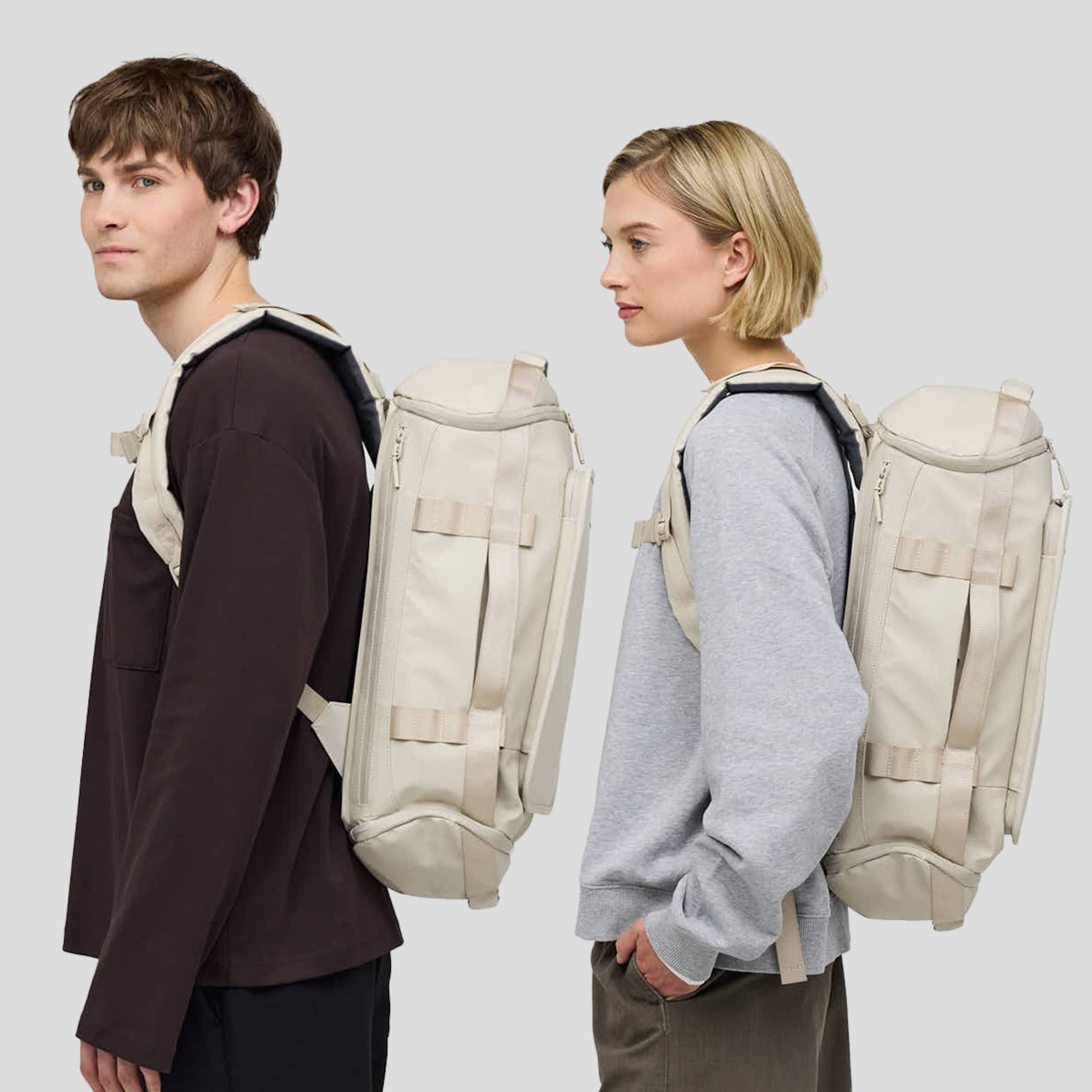 Lisbon Duffle Backpack Small Sandstone 