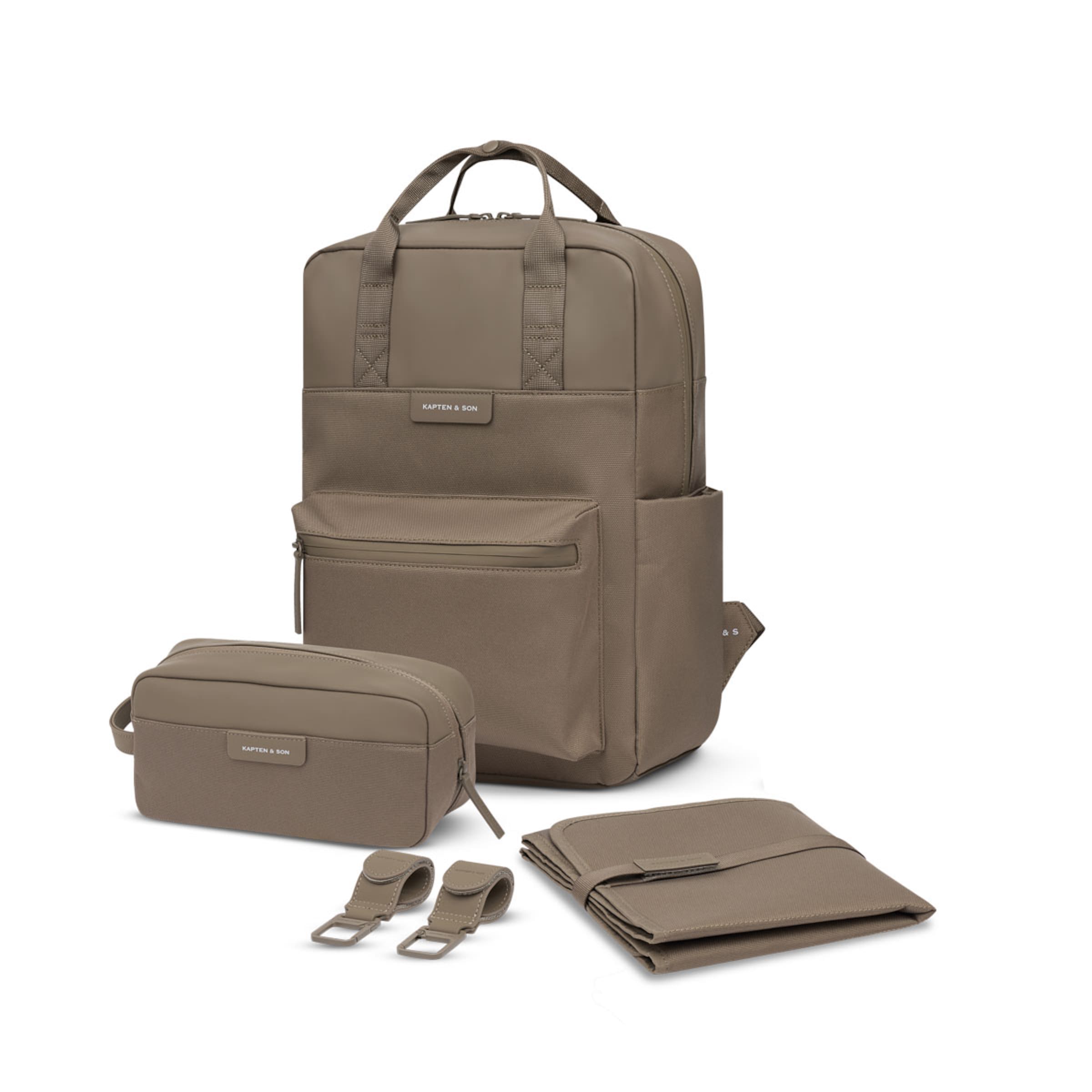 Bergen Pro Diaper Backpack Set Walnut