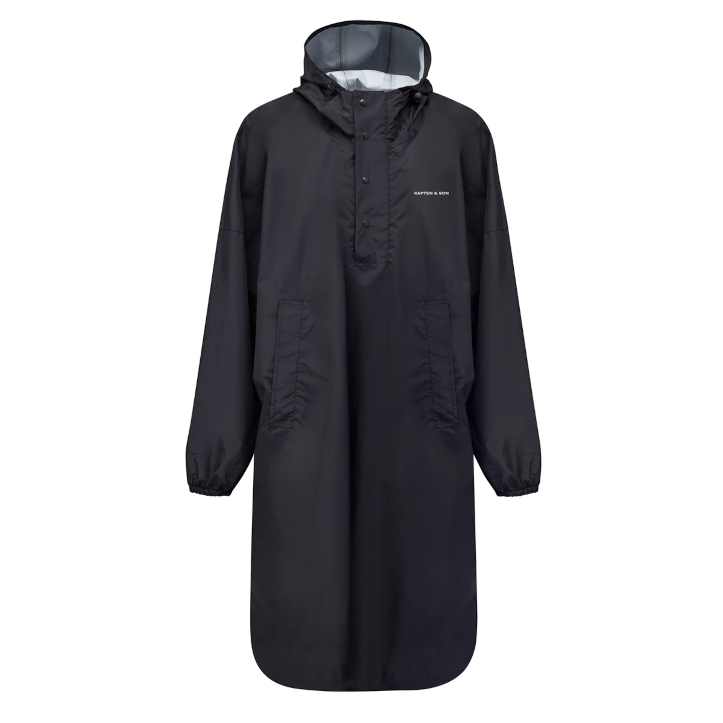 Rain Poncho All Black