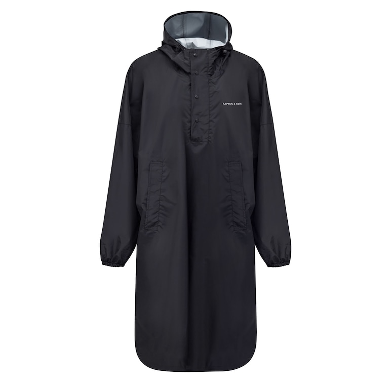 Rain Poncho, Rain Poncho All Black Schwarz