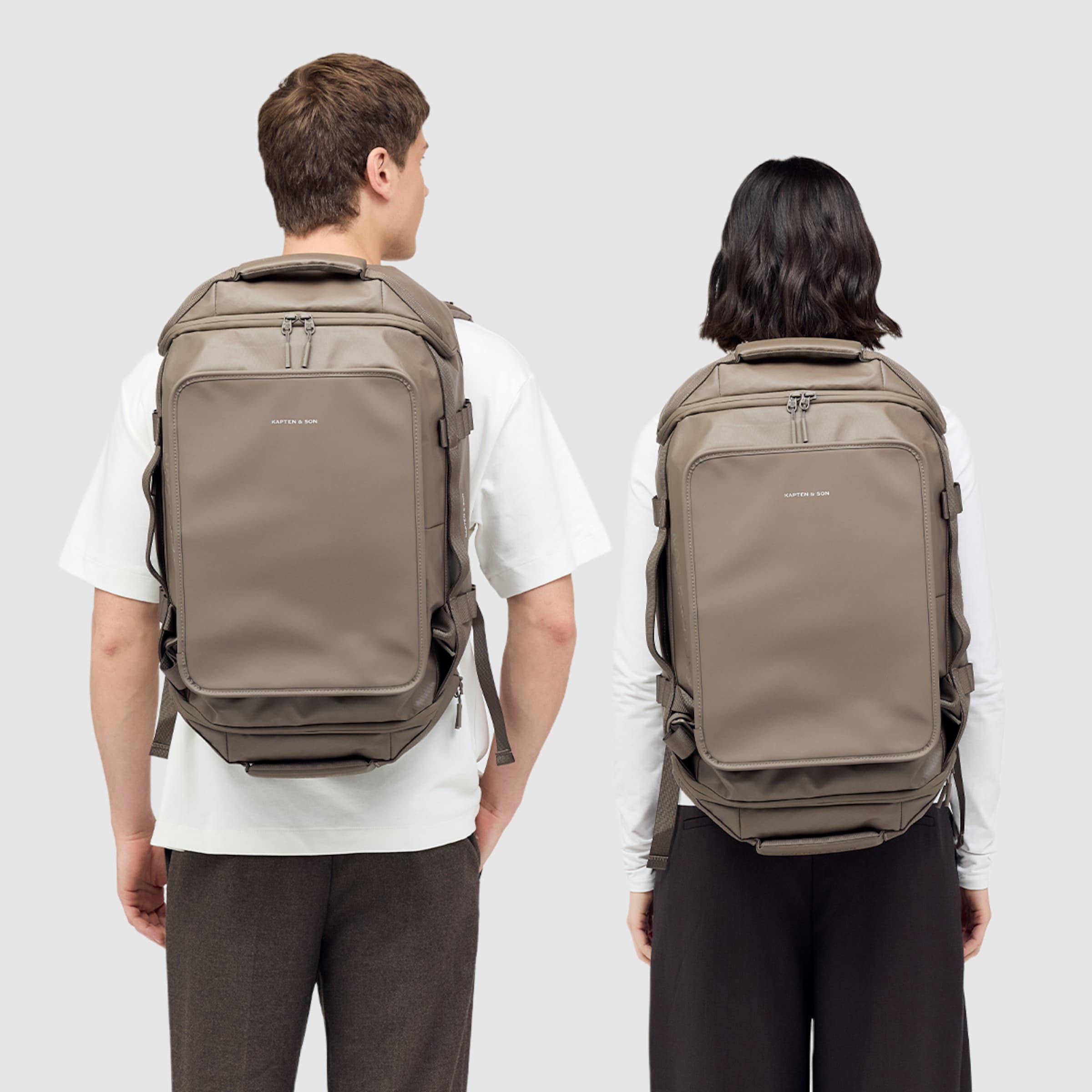 Lisbon Duffle Backpack Medium Walnut