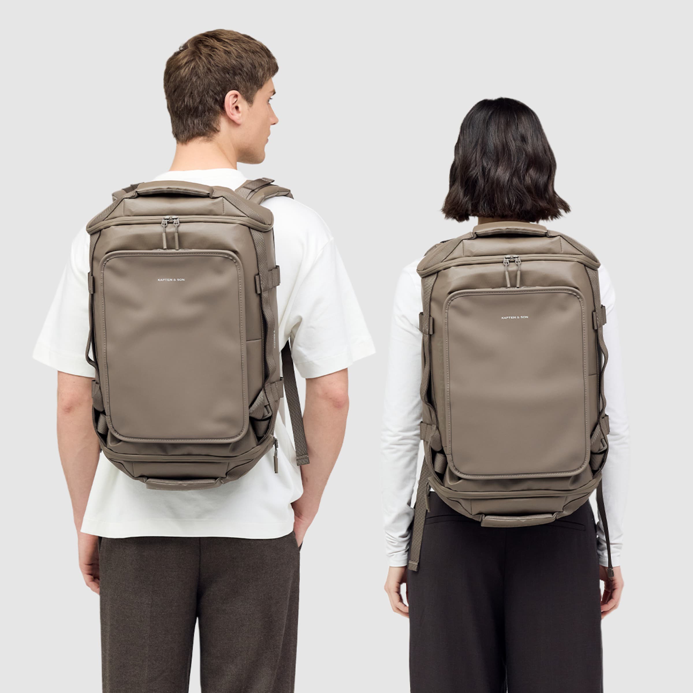 Lisbon Duffle Backpack Small Walnut