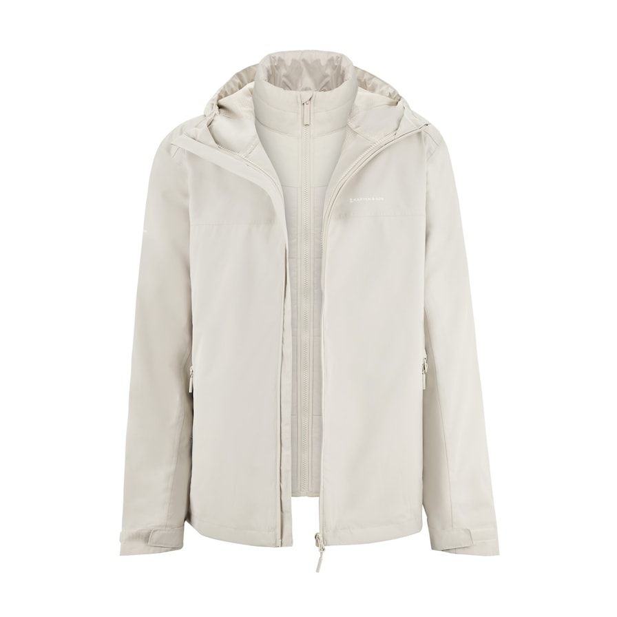 Puffer 3in1 Rain Jacket, Puffer 3in1 Rain Jacket Sandstone, Sandstone, Afbeelding 1 van 15