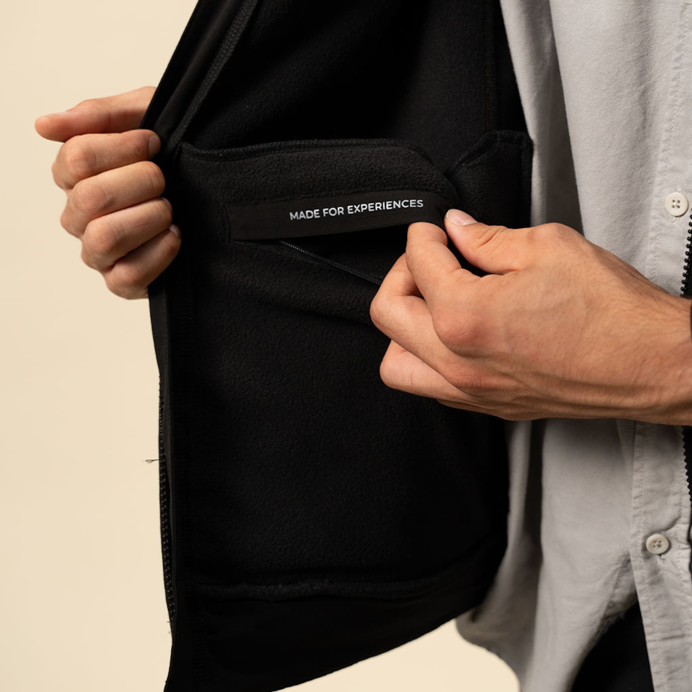 Teddy Fleece Jacket Midnight Black