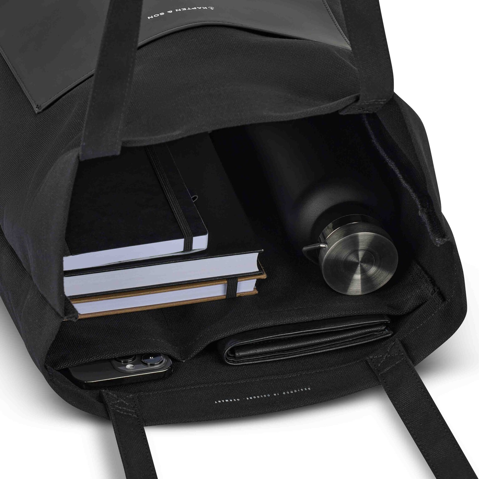 Shopper Bag, Shopper Bag All Black, Negro, Imagen 7 de 10