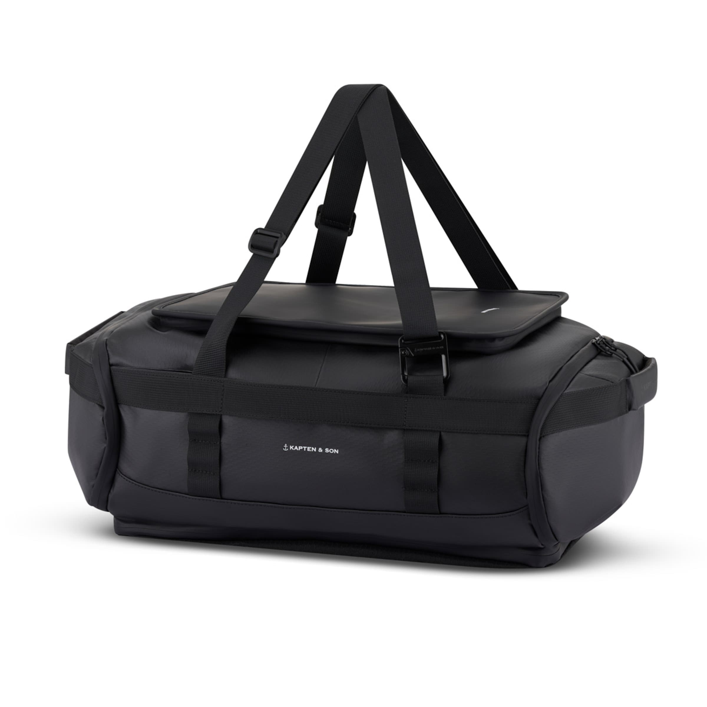 Lisbon Duffle Backpack Small All Black 